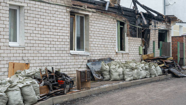 Professional Fire Damage Assessment technician working in Pineville, PA